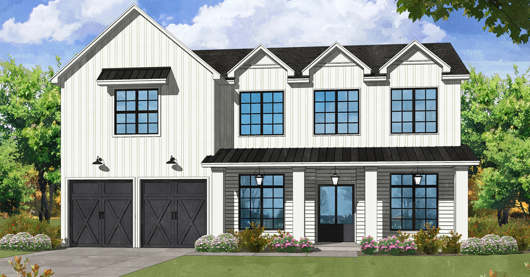 Westview Terrace <br/>
Modern Farmhouse Style, Completion Fall 2019 <br/>
6522 Schiller, Houston, TX 77055